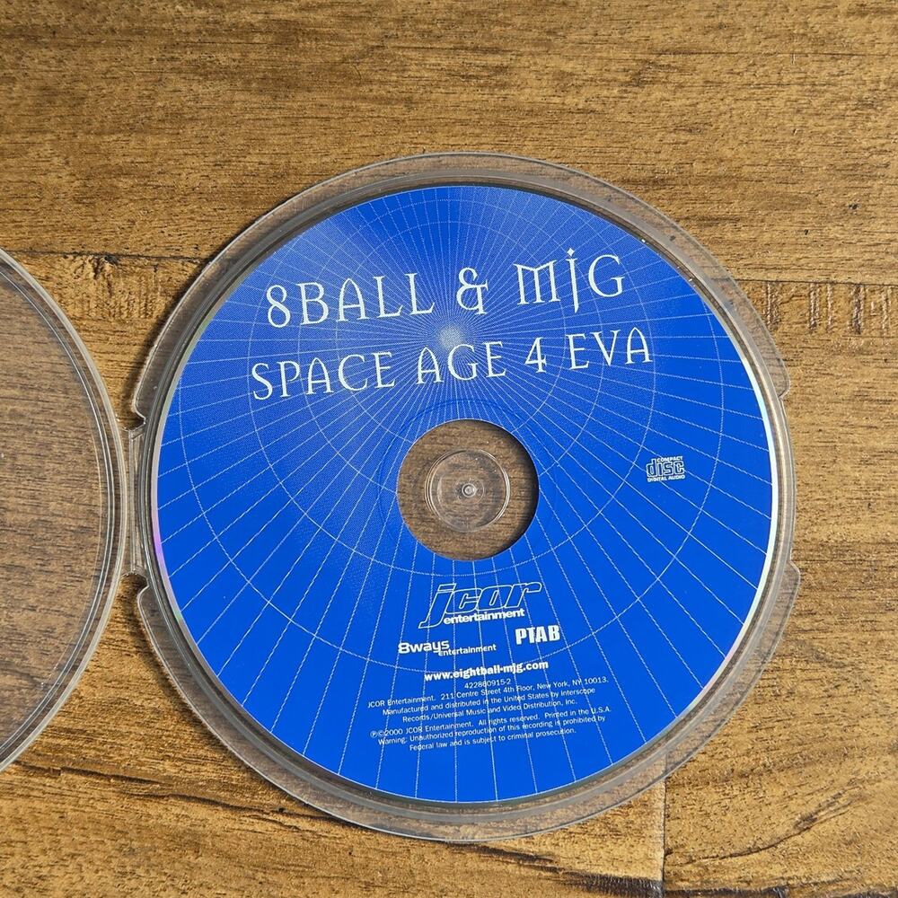 Vtg 2000 8 Ball & MJG Space Age 4 Eva CD Rap Hip Hop